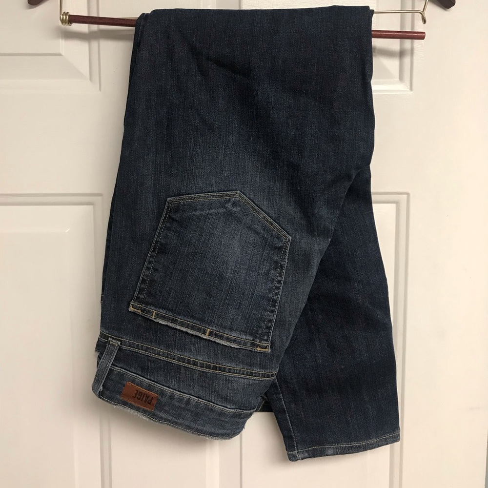Paige Verdugo Crop Distressed Jeans, Sz 31 - Picture 4 of 8
